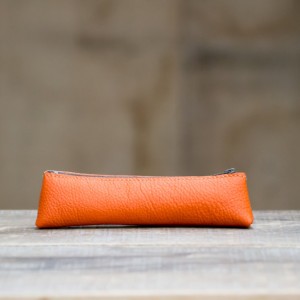 TROUSSE CUIR ORANGE| La petite